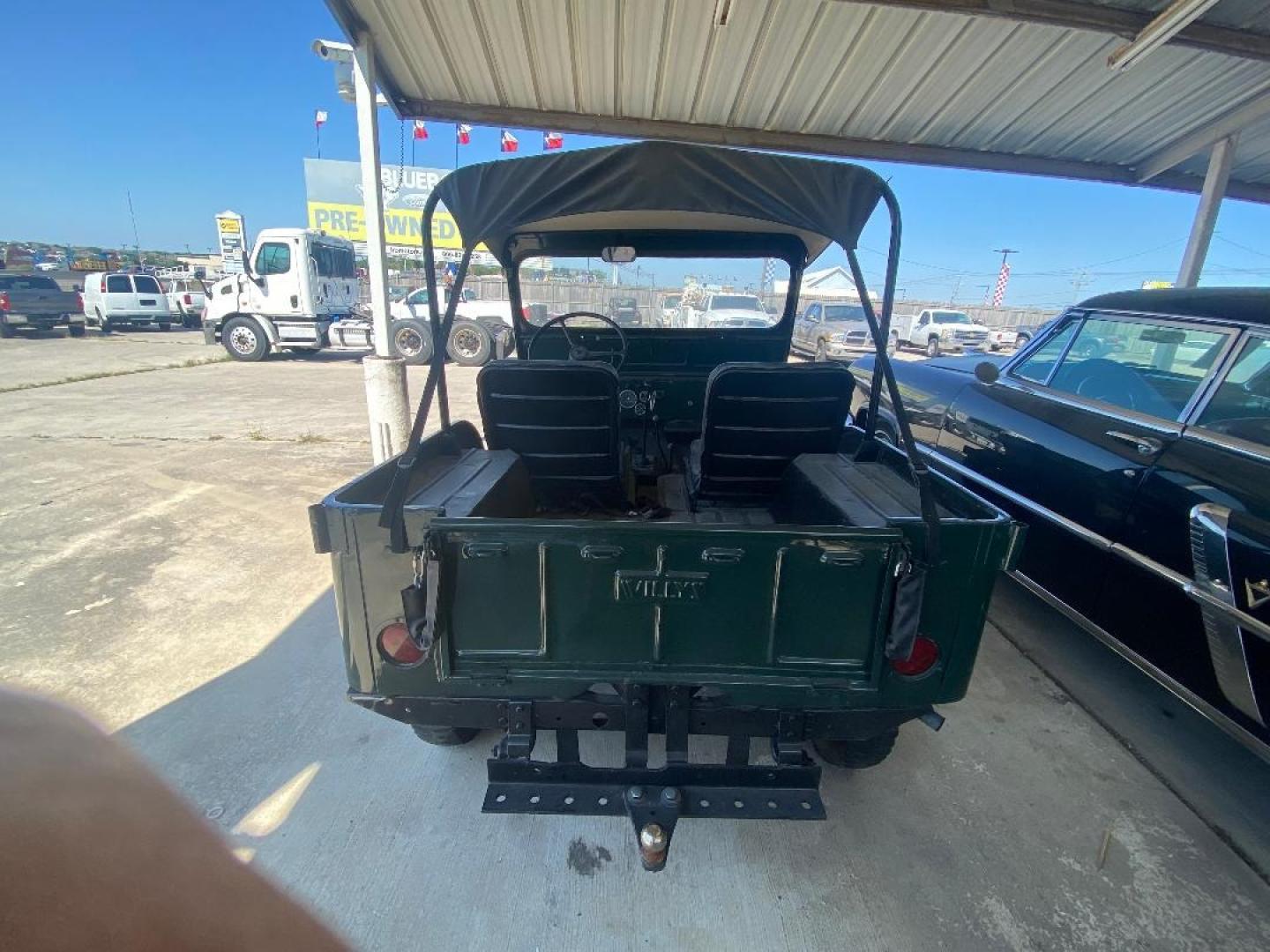 1949 Green /Black Jeep Willys (CJ3A26740) , located at 1687 Business 35 S, New Braunfels, TX, 78130, (830) 625-7159, 29.655487, -98.051491 - Photo#4